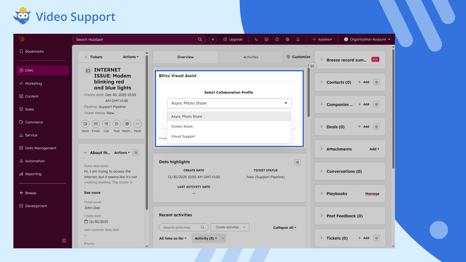 Launch video support