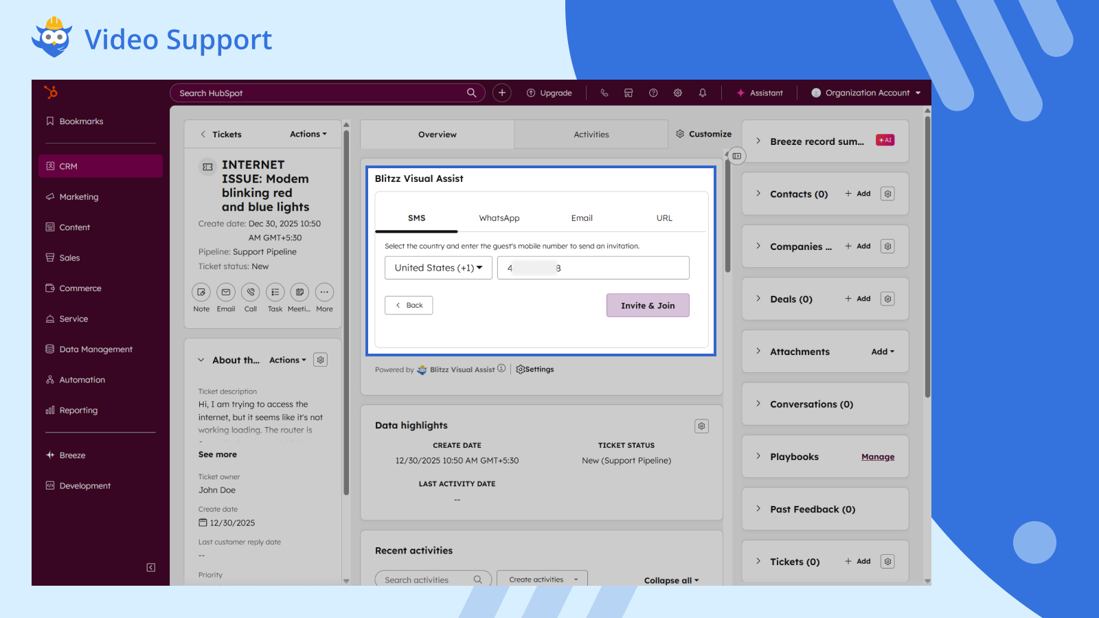 Smart customer invitations